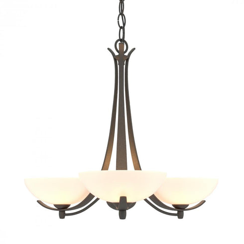 Hubbardton Forge Aegis 3 Arm Chandelier Model: 101260-SKT-25-GG0136