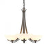 Hubbardton Forge Aegis 3 Arm Chandelier Model: 101260-SKT-25-GG0136