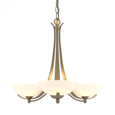 Hubbardton Forge Aegis 3 Arm Chandelier Model: 101260-SKT-25-GG0136