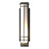 Hubbardton Forge After Hours Large Outdoor Sconce in Coastal Natural Iron Finish Model: 307861-SKT-20-GG0189