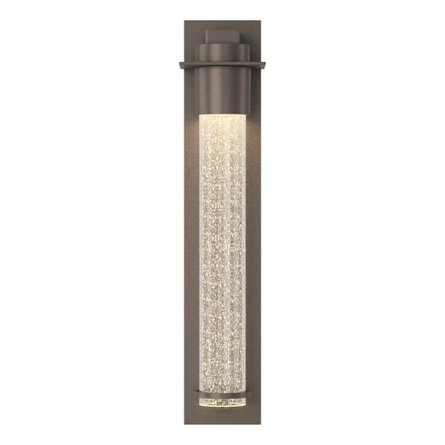 Hubbardton Forge Airis Medium Dark Sky Friendly Outdoor Sconce in Coastal Oil Rubbed Bronze Finish Model: 307920-SKT-14-II0211