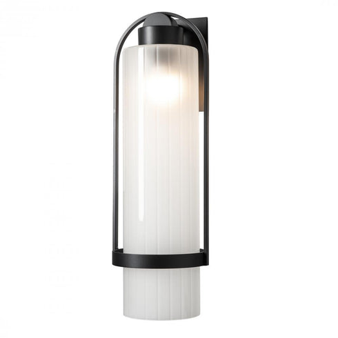 Hubbardton Forge Alcove Large Outdoor Sconce in Coastal Oil Rubbed Bronze Finish Model: 302557-SKT-14-FD0743