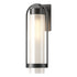 Hubbardton Forge Alcove Medium Outdoor Sconce in Coastal Oil Rubbed Bronze Finish Model: 302556-SKT-14-FD0742