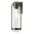 Hubbardton Forge Alcove Medium Outdoor Sconce in Coastal Oil Rubbed Bronze Finish Model: 302556-SKT-14-FD0742