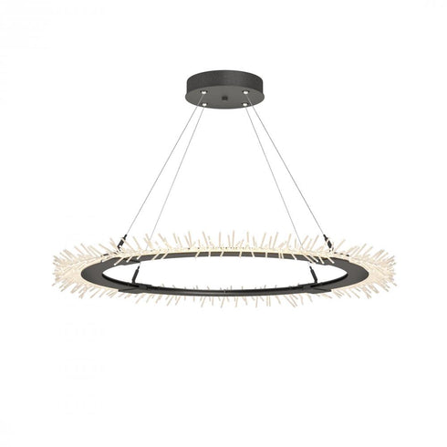 Hubbardton Forge Anemone Circular LED Pendant in Bronze Finish Model: 139772-LED-STND-05