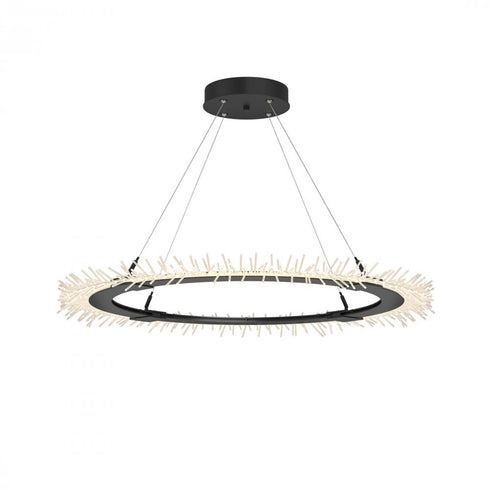 Hubbardton Forge Anemone Circular LED Pendant in Bronze Finish Model: 139772-LED-STND-05