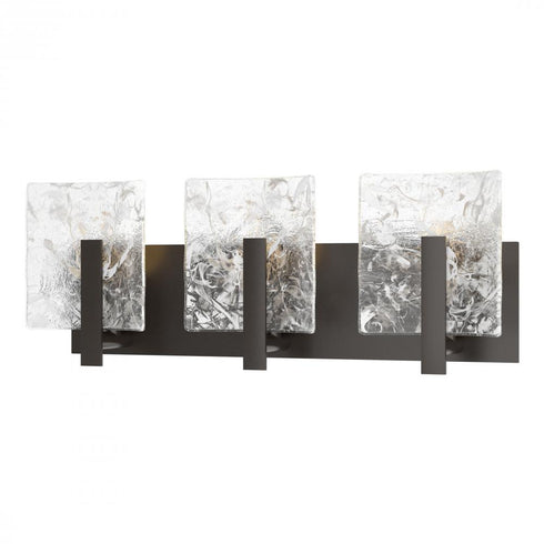 Hubbardton Forge Arc 3 Light Bath Sconce in Black Finish Model: 201312-SKT-10-YR0719
