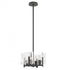 Hubbardton Forge Arc 4 Light Semi Flus Pendant Model: 131060-SKT-MULT-82-YR0719