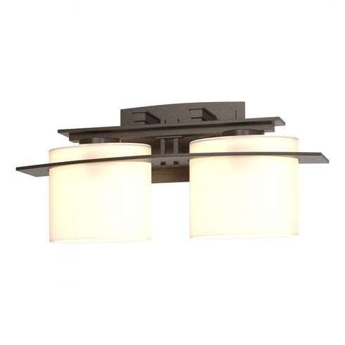 Hubbardton Forge Arc Ellipse 2 Light Sconce in Bronze Finish Model: 207522-SKT-05-GG0182