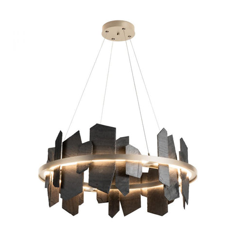 Hubbardton Forge Ardesia Circular LED Pendant Model: 139665-LED-STND-14-SL