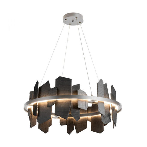 Hubbardton Forge Ardesia Circular LED Pendant Model: 139665-LED-STND-14-SL