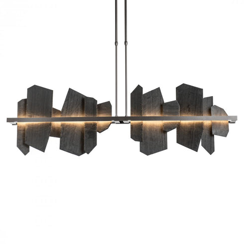 Hubbardton Forge Ardesia Linear LED Pendant Model: 139666-LED-LONG-14-SL