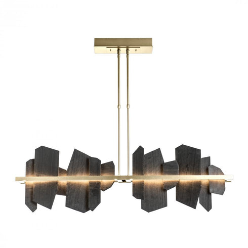 Hubbardton Forge Ardesia Linear LED Pendant Model: 139666-LED-STND-86-SL