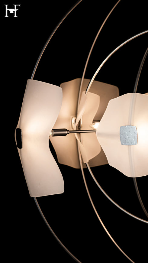 Hubbardton Forge Astra Orb Large Pendant in Sterling Finish Model: 131503-SKT-MULT-85-FD0852