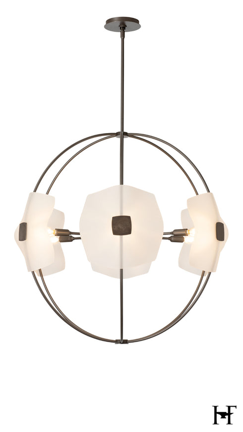 Hubbardton Forge Astra Orb Small Pendant in Dark Smoke Finish Model: 131500-SKT-MULT-07-FD0835