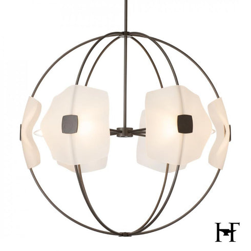 Hubbardton Forge Astra Orb Small Pendant in Dark Smoke Finish Model: 131500-SKT-MULT-07-FD0835