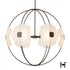 Hubbardton Forge Astra Orb Small Pendant in Dark Smoke Finish Model: 131500-SKT-MULT-07-FD0835