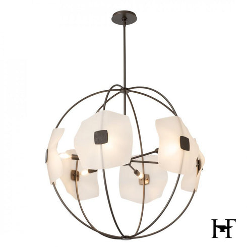 Hubbardton Forge Astra Orb Small Pendant in Dark Smoke Finish Model: 131500-SKT-MULT-07-FD0835