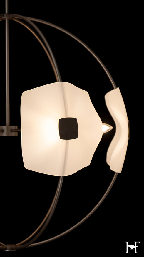 Hubbardton Forge Astra Orb Small Pendant in Dark Smoke Finish Model: 131500-SKT-MULT-07-FD0835