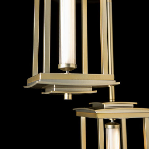 Hubbardton Forge Athena Triple Short LED Lantern Model: 131635-LED-MULT-84-ZM0733