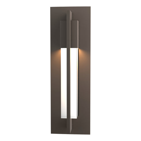 Hubbardton Forge Axis Small Outdoor Sconce in Coastal Oil Rubbed Bronze Finish Model: 306401-SKT-14-ZM0331