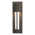 Hubbardton Forge Axis Small Outdoor Sconce in Coastal Oil Rubbed Bronze Finish Model: 306401-SKT-14-ZM0331