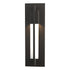 Hubbardton Forge Axis Small Outdoor Sconce in Coastal Oil Rubbed Bronze Finish Model: 306401-SKT-14-ZM0331