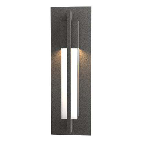 Hubbardton Forge Axis Small Outdoor Sconce in Coastal Oil Rubbed Bronze Finish Model: 306401-SKT-14-ZM0331