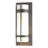 Hubbardton Forge Banded Extra Large Outdoor Sconce in Coastal Oil Rubbed Bronze Finish Model: 305895-SKT-14-GG0240