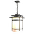 Hubbardton Forge Banded Large Outdoor Fixture in Coastal Oil Rubbed Bronze Finish Model: 365894-SKT-14-GG0148