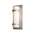 Hubbardton Forge Banded Outdoor Sconce in Coastal Oil Rubbed Bronze Finish Model: 305893-SKT-14-GG0034