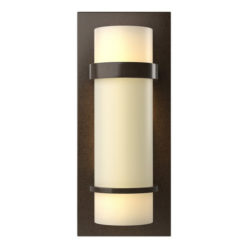 Hubbardton Forge Banded Sconce in Bronze Finish Model: 205812-SKT-05-GG0065
