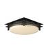 Hubbardton Forge Banded Semi Flush Model: 124394-SKT-82-GG0097