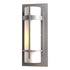 Hubbardton Forge Banded Small Outdoor Sconce in Coastal Oil Rubbed Bronze Finish Model: 305892-SKT-14-GG0066