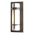 Hubbardton Forge Banded Small Outdoor Sconce in Coastal Oil Rubbed Bronze Finish Model: 305892-SKT-14-GG0066