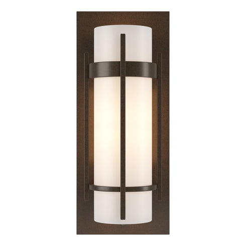 Hubbardton Forge Banded with Bar Sconce in Bronze Finish Model: 205892-SKT-05-GG0065