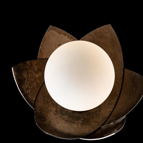 Hubbardton Forge Blossom Mini Table Lamp in Dark Smoke Finish Model: 272106-SKT-07-ML