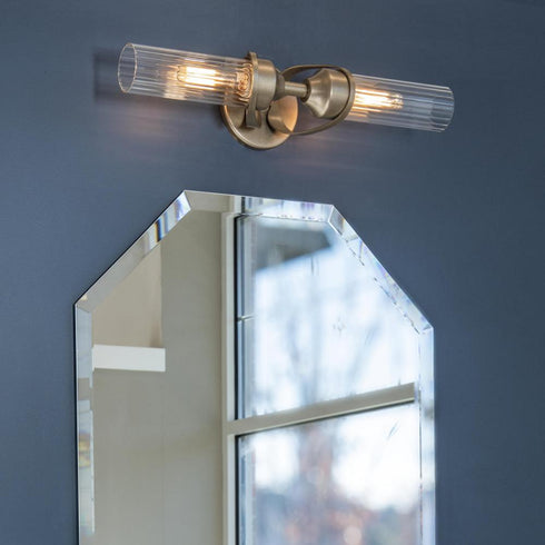 Hubbardton Forge Bow 2 Light Bath Sconce in Black Finish Model: 201346-SKT-10-ZM0634