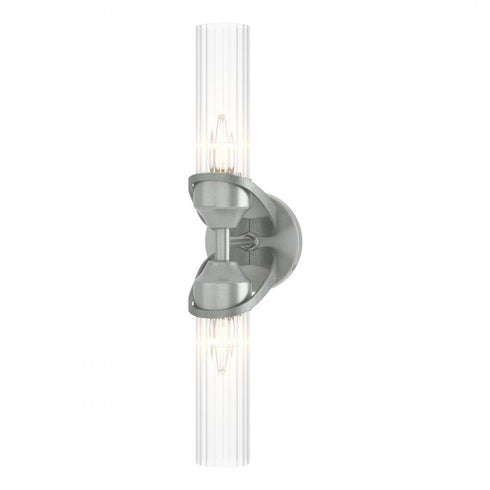 Hubbardton Forge Bow 2 Light Bath Sconce in Black Finish Model: 201346-SKT-10-ZM0634