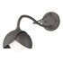 Hubbardton Forge Brooklyn 1 Light Double Shade Long Arm Sconce in Bronze Finish Model: 201377-SKT-05-02-GG0711