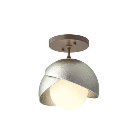 Hubbardton Forge Brooklyn 1 Light Double Shade Semi Flush Model: 121377-SKT-05-20-GG0711