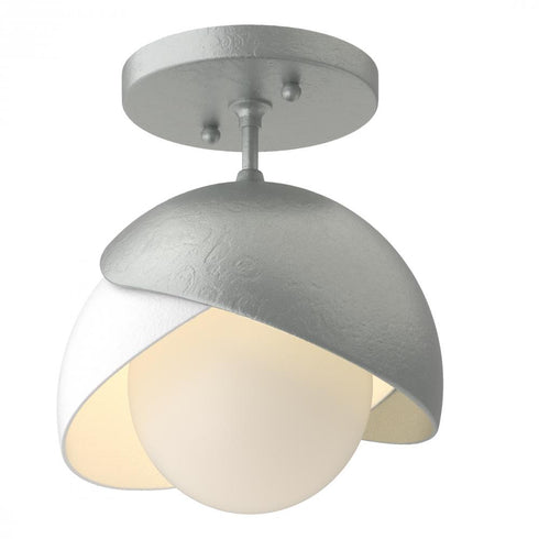 Hubbardton Forge Brooklyn 1 Light Double Shade Semi Flush Model: 121377-SKT-05-89-GG0711