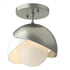 Hubbardton Forge Brooklyn 1 Light Double Shade Semi Flush Model: 121377-SKT-05-89-GG0711