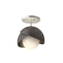 Hubbardton Forge Brooklyn 1 Light Double Shade Semi Flush Model: 121377-SKT-82-20-GG0711