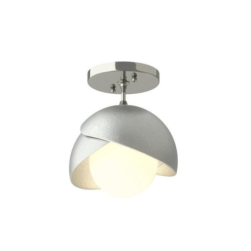 Hubbardton Forge Brooklyn 1 Light Double Shade Semi Flush Model: 121377-SKT-85-82-GG0711