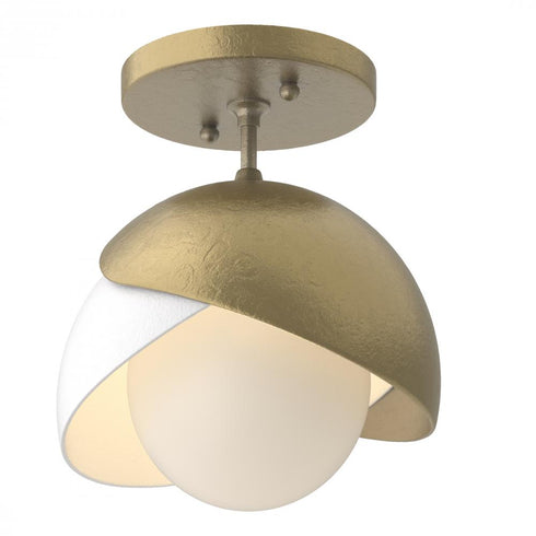 Hubbardton Forge Brooklyn 1 Light Double Shade Semi Flush Model: 121377-SKT-89-02-GG0711