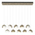 Hubbardton Forge Brooklyn 10 Light Double Shade Pendant Model: 131205-SKT-STND-07-89-GG0711