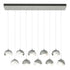 Hubbardton Forge Brooklyn 10 Light Double Shade Pendant Model: 131205-SKT-STND-07-89-GG0711