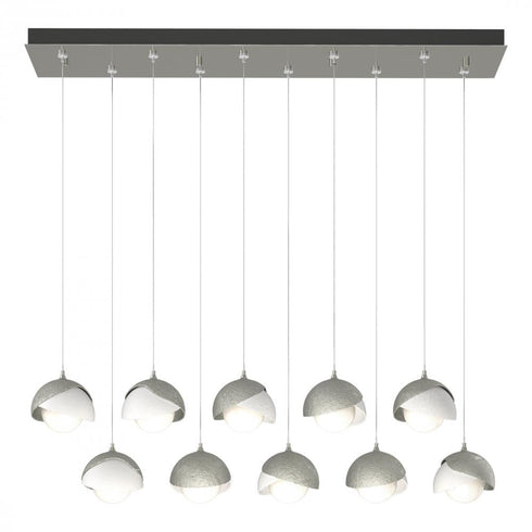 Hubbardton Forge Brooklyn 10 Light Double Shade Pendant Model: 131205-SKT-STND-07-89-GG0711
