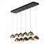Hubbardton Forge Brooklyn 10 Light Double Shade Rectangular Model: 131205-SKT-STND-14-05-GG0711